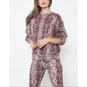 Ragdoll LA Rose Python Sweatshirt & Leggings Set